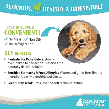 Raw Paws Grain-Free Soft Stick Treats for Dogs &amp; Cats - Chicken Recipe, 6-oz - USA Soft Chicken Dog Treats Grain Free - Sausage Sticks for Dogs, Dog Jerky Sticks - Chewy Jerky