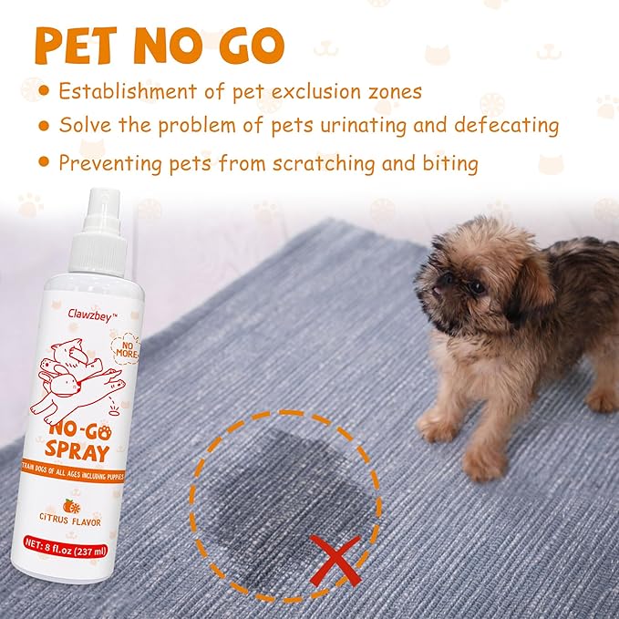 Dog Potty Spray Set, No-Go Spray &amp; Potty Training Spray, Puppy Essentials, Stops Urination &amp; Marking, Indoor and Outdoor Use (8 fl oz) Large Capacity, More Suitable for Multi-Dog Households