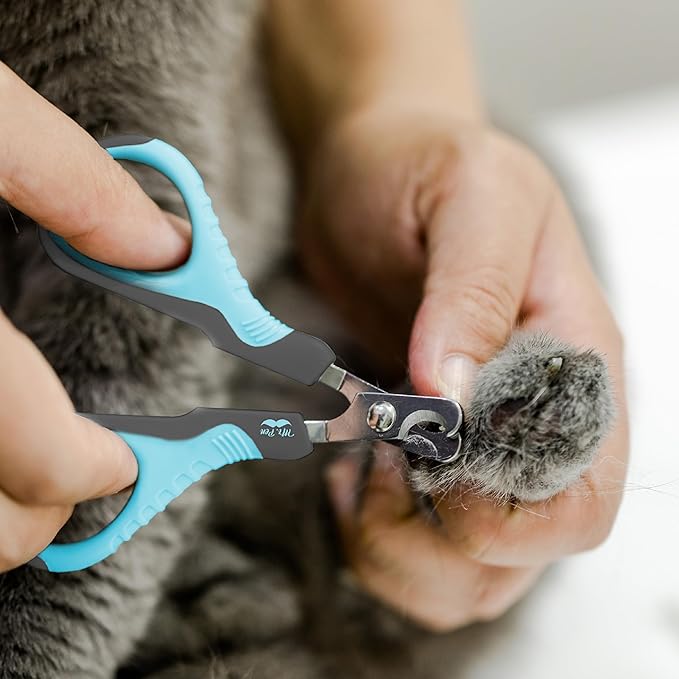 Mr. Pen Cat Nail Trimmer - Sky Blue &amp; Dark Gray, Suitable for Cats &amp; Kittens, Small Dogs