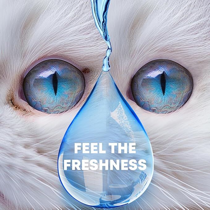 Cat &amp; Dog Eye Wash Drops &amp; Tear Stain Remover, Cleaner | Eye Infection Treatment Helps Prevent Pink Eye, Relief Allergies Symptoms, Runny, Dry Eyes - Safe for Small Animals (Eye Drops)