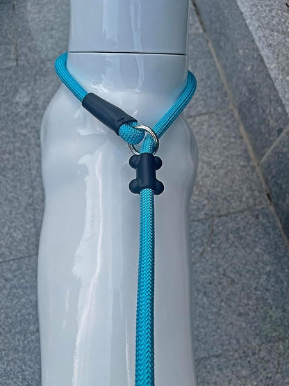 Slip Lead Dog Leash，Strong Nylon Rope Leash and Padded Handle,No Pull Outdoor Walking Training Lead for Small Medium Large Dogs(Blue,1/2"×4ft)