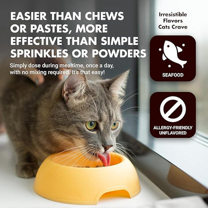 Immune Support for Cats – Daily Formula with Inulin, Beta-Glucan, Vitamin E, Omega-3s, Fermented Yeast &amp; More! - Made for Picky Eaters