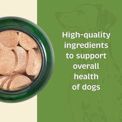 Health + Vitality for Dogs - Pet Supplement for Immune System, Coat, Liver Health &amp; More - Dog Multifunctional Support with Choline, Calcium, Zinc, &amp; Vitamins D and A - 90 Chewable Wafers