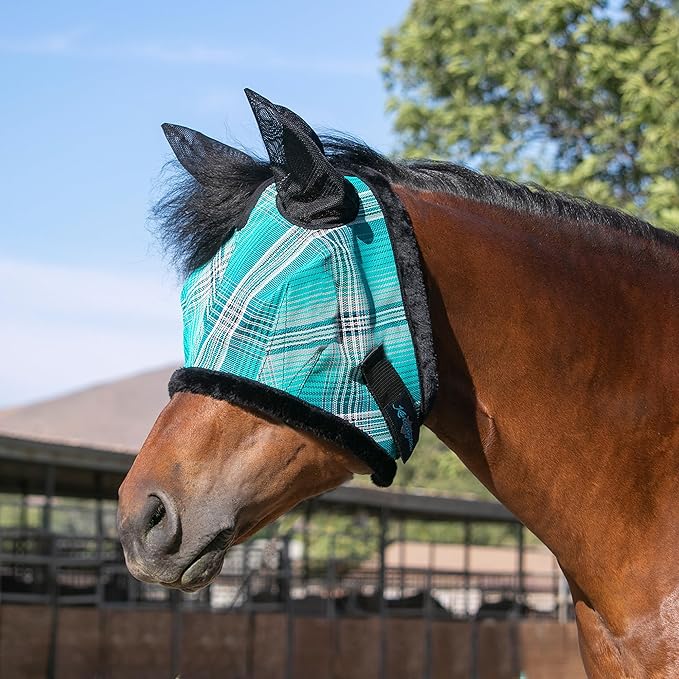 Kensington Signature Fly Mask w/Plush Fleece &amp; Ears w/Forelock Hole Size