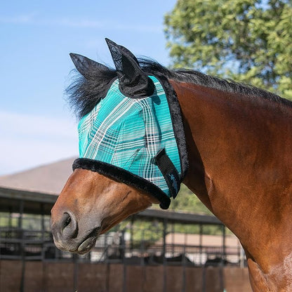 Kensington Signature Fly Mask w/Plush Fleece &amp; Ears w/Forelock Hole Size