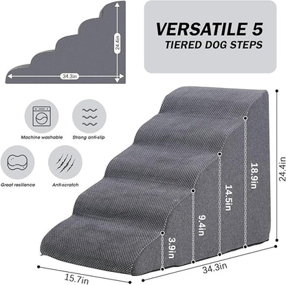 Dog Stairs&amp;Steps for High Beds Up to 28&