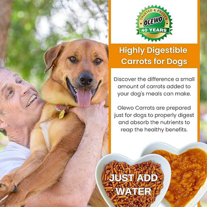 Olewo Starter Bundle Original Carrots &amp; Red Beets - Fiber for Dogs, Digestive Dog Food Topper, Natural Anti Itch, Whole Food Dog Multivitamin - 1lb Each (2lbs Total)