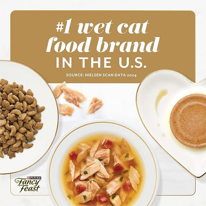 Fancy Feast Gems Pate Cat Food Mousse With Salmon and a Halo of Savory Gravy Cat Food - (Pack of 8) 4 oz. Boxes