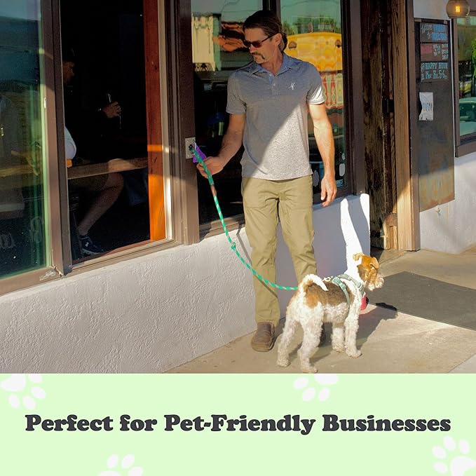 Canine Hitch- Secure Dog Leash Parking Mounted Indoor – Outdoor Wall Hook - Tie Out Stainless Steel Practical Lead Management for Home &amp; Business, Ultimate Strength