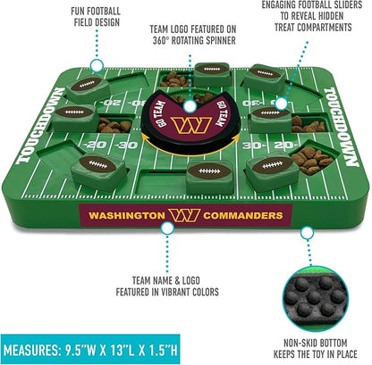 Pets First NFL Washington Commanders Large Puzzle Toy, Dog Puzzle Treat Toy, New Large Size, Interactive Dog Treat Toy, Dog Slow Feeding Toy