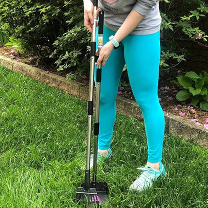 Bodhi Dog Pooper Scooper for Small to Large Dogs - Heavy Duty Metal Long Handle Tray &amp; Rake Poop Scoop - Durable, Rust-Resistant, Great for Grass, Streets, Gravel &amp; Outdoor Cleanups