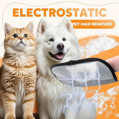Pet Hair Removal Glove for Cats &amp; Dogs, Reusable Pet Hair Remover Electrostatic Gloves for Couch, Furniture, Carpet