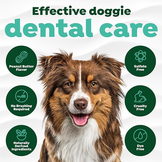 TropiClean Fresh Breath Spray for Dogs &amp; Cats | Peanut Butter Flavored | Travel-Ready Pet Breath Freshener Spray | Made in the USA | 4 oz.