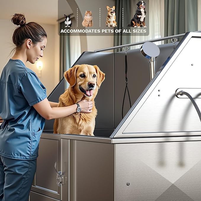 DWVO Professional Pet Dog Bathing Station for Grooming, 50&