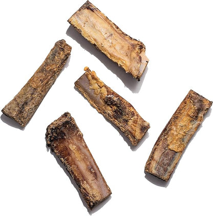 Jack&amp;Pup 6" Rib Bones for Dogs | Beef Bone for Dogs, Flavorful Real Dog Bones (13 Pack)