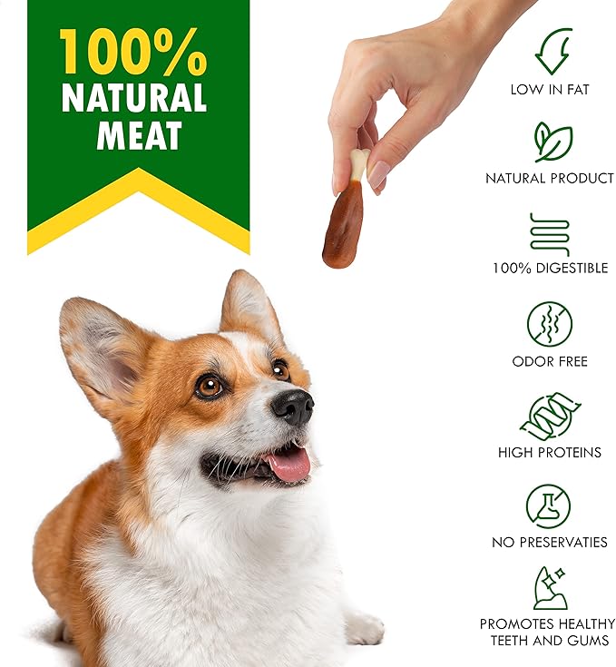 Beloved Pets Dog Treats, Calcium Bones Wrapped Chicken &amp; Rawhide Free Chew 11Oz - Pet Healthy Dried Snacks &amp; Grain Free Meat - Bulk Best Chews for Christmas, Training Small &amp; Large Dogs - Made for USA