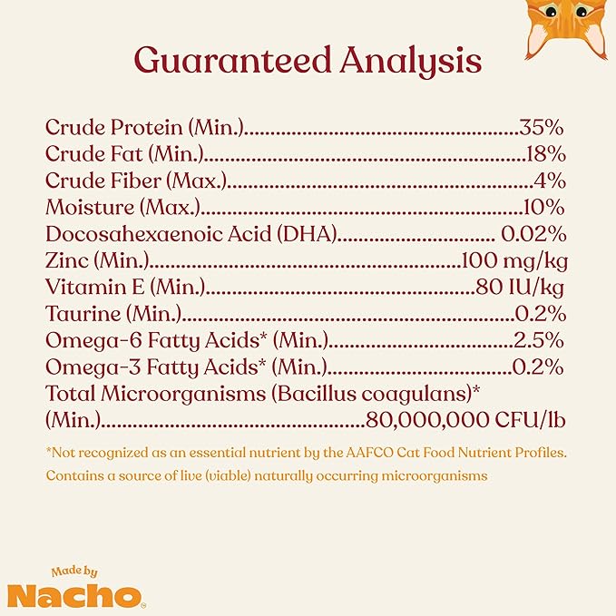 Made by Nacho Dry Cat Kibble 2lb Bag, High Protein Premium Cat Food with Freeze-Dried Pieces, Cage-Free Chicken, Duck &amp; Quail, Limited Ingredients, Single Bag