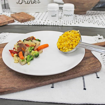 Darware Portion Control Serving Spoons (6-Piece Ladle Set); w 1/4 Cup, 1/2 Cup, 3/4 Cup &amp; 1 Cup (2, 4, 6, 8 oz) &amp; 1/2 &amp; 1 Cup Utensils/Spoodles