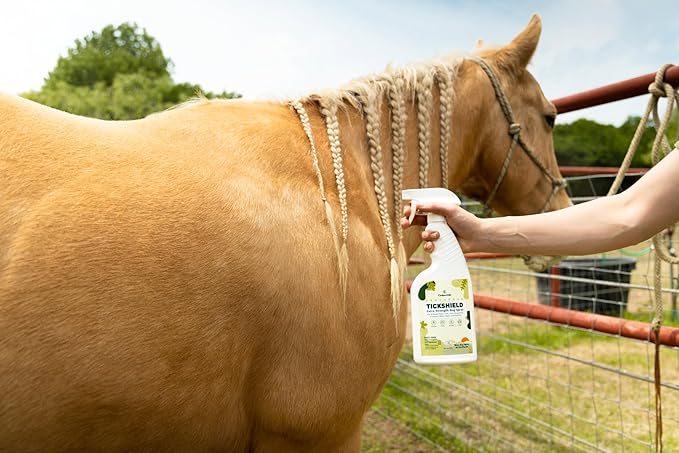 Cedarcide Extra- Strength Tickshield | Deep Woods Cedar Oil Tick &amp; Mosquito Repellent Spray Kills &amp; Repels Ticks, Fleas, Chiggers and Mosquitoes| For People &amp; Pets | Natural Essential Oils | Quart