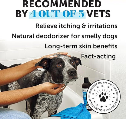 Restore + Soothe Shampoo for Sensitive Skin for Dogs &amp; Cats - Dog Skin and Coat Supplement - Soothes Itching, Irritation and Hot Spots (Lavender) - 12oz