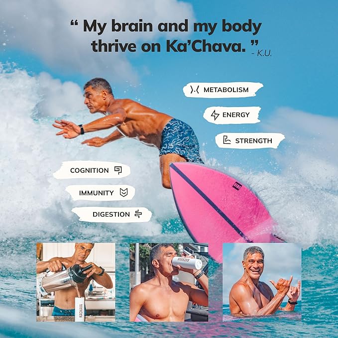 Ka’Chava All-In-One Nutrition Shake Blend, Strawberry, 15 Servings, 85+ Superfoods &amp; Nutrients, Greens Plant-Based Powder Protein Drink, Digestive Enzymes &amp; Probiotics, Vegan Dairy Gluten Free