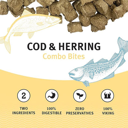Icelandic+ Cod &amp; Herring Combo Bites Dog Treat 3.0-oz Bag