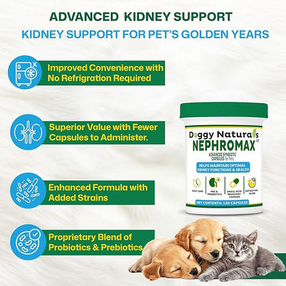 NEPHROMAX™ Synbiotic Capsules Dogs Cats 240