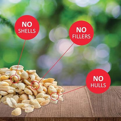 Lyric Peanut Pieces Wild Bird Seed - No Waste Bird Food - Attracts Titmice, Woodpeckers, Chickadees &amp; More - 15 lb bag