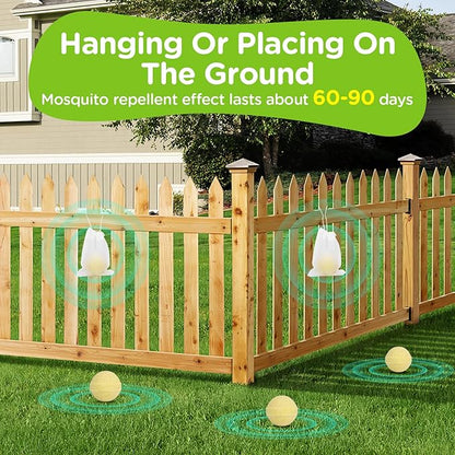Mosquito Repellent Outdoor Patio, Mosquitoes Repellent Outdoor Powerful, Patio Mosquito Repellent for Yard, Camping, Child&amp;Pets Friendly 10 Pack, Green