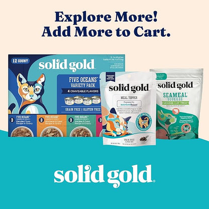 Solid Gold Dry Cat Food for Indoor Cats of All Ages - W/Lamb, Brown Rice, Barley, Probiotics &amp; Fiber for Gut Health- Holistic &amp; Healthy Cat Kibble for Kittens &amp; Adults - Dry Kibble for Cats - 12 LB