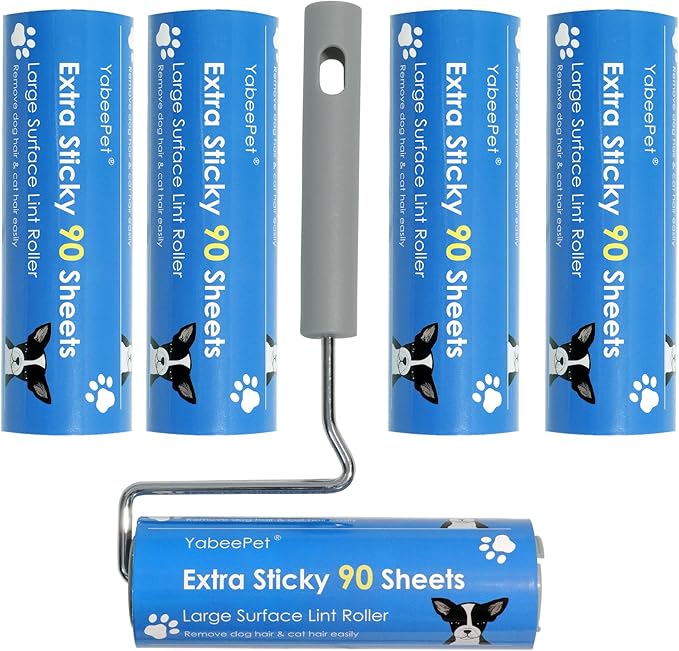 Extra Sticky Large Surface Lint Roller, 6.3&
