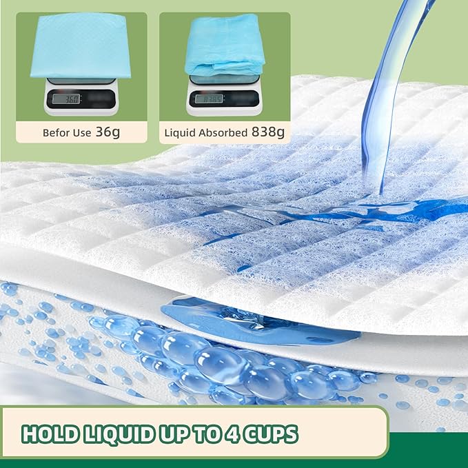 IMMCUTE Heavy Duty Puppy Pee Pads 22"x23"-100 Count | Dog Pee Training Pads Super Absorbent &amp; Leak-Proof | Disposable Pet Piddle and Potty Pads for Puppies | Dogs | Doggie| Cats | Rabbits
