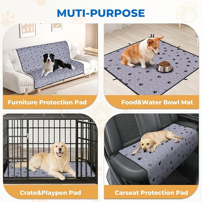 Fostanfly Washable Dog Pee Pads Extra Large 72&