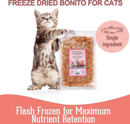 Purrfectpaws Premium Dried Bonito Flakes: Delicious Treats for Dogs &amp; Cats - All-Natural and High in Protein - 4oz Bag