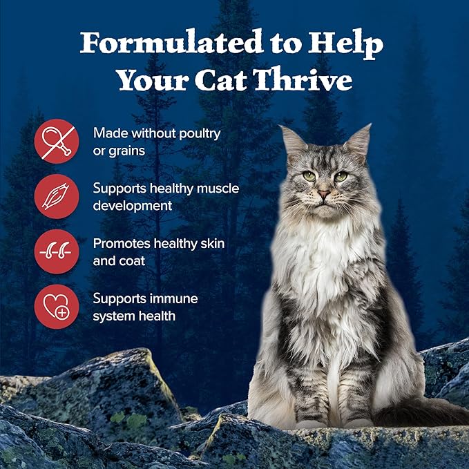 Blue Buffalo Wilderness Adult Dry Cat Food, Rocky Mountain Recipe, Chicken-Free &amp; Grain-Free Recipe Made with Natural Ingredients, Red Meat, 10-lb Bag