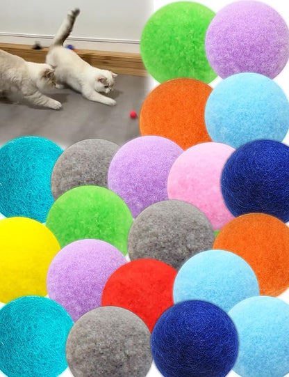 40-Pack Cat Balls – Fun Interactive Toys for Indoor Cats &amp; Kittens (Basic Cat Toy Set)
