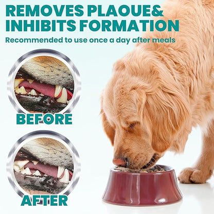 Dental Care Finger Wipes 120 Counts,Teeth Cleaning Finger Wipes for Dogs &amp; Cats,Reduces Plaque &amp; Supports Oral Freshness,Small Animal Stain Removers, Unscented