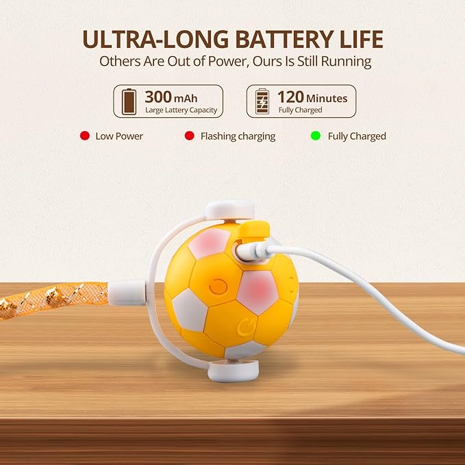 Cat Toy Ball,Interactive Cat Toy Ball with 3 Modes for Indoor Cat,The 2025 Generation Self Moving Cats Toy,Rolling Cats Toy with Feather &amp; Bells for Bored Cats &amp; Small dogs,Touch to Activate (Orange)