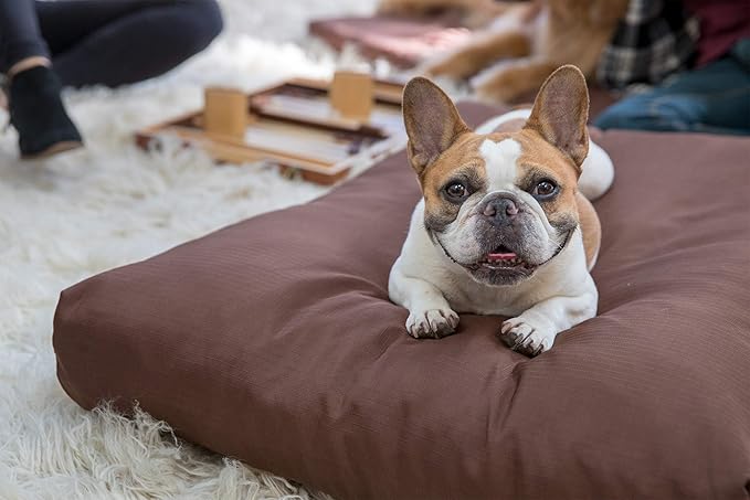 K9 Ballistics Tough Rectangle Pillow XL Extra Large Dog Bed - Removable Cover, Washable, Durable &amp; Water Resistant Dog Bed Made for Big Dogs 54"x38", Obsidian Black