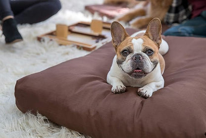 K9 Ballistics Tough Rectangle Pillow XL Extra Large Dog Bed - Removable Cover, Washable, Durable &amp; Water Resistant Dog Bed Made for Big Dogs 54"x38", Obsidian Black
