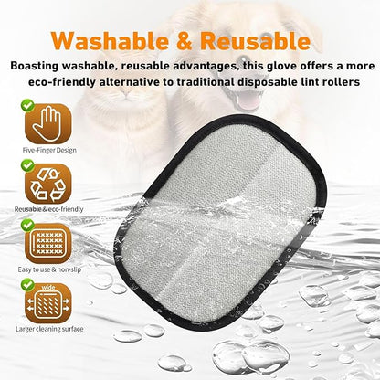 Pet Hair Removal Glove for Cats &amp; Dogs,Upgrade Efficient Grooming Gloves for Pet Hair,Home UseReusable Cat &amp; Dog Hair Remover for Couch, Furniture, Carpet, Curtain(3pcs)