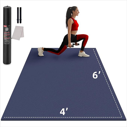 Large Exercise Mat for Home Workout,12‘x6’/10&