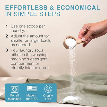 Good Natured Brand | Laundry Bundle | Carpet Freshener Lemon &amp; Eucalyptus 31oz | Pet-Friendly Carpet Deodorizer | Laundry Powder Unscented 47oz | Hypoallergenic Laundry Powder 94 Loads