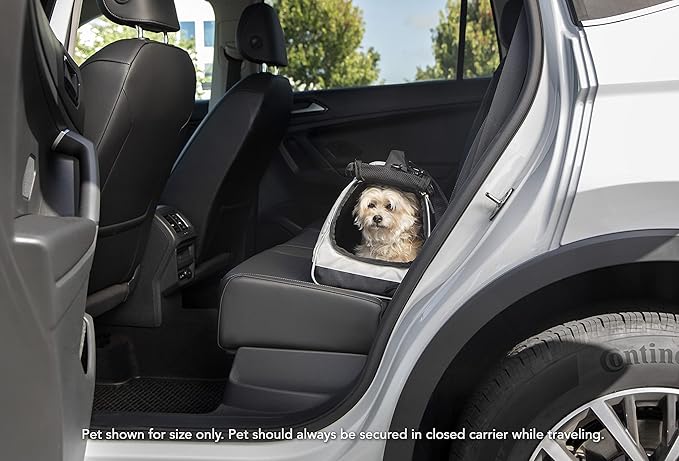 Sherpa Forma Frame Crash-Tested Travel Pet Carrier, Airline Approved &amp; Guaranteed On Board - Black, Medium