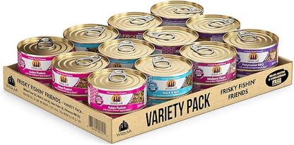 Weruva Classic Cat Food, Variety Pack, Frisky Fishin&