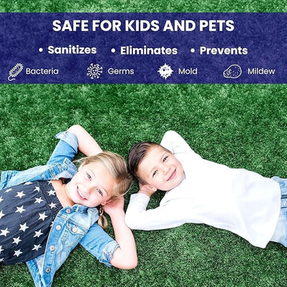 BioS+ Odor Eliminator Concentrate – Artificial Turf Cleaner for Pet Urine Outdoor &amp; Yard Deodorizer for Dog Urine and Waste – Enzyme Formula, Safe for Pets, Kids &amp; Plants – 1 Gallon