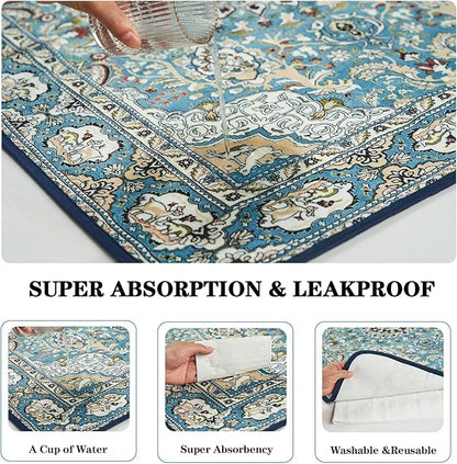 Qeils Washable Pee Pads for Dogs, Reusable Puppy Pads 72"x72" Super Absorbent Leakproof Extra Large Dog Training Pads, Non-Slip Potty Pads for Floor, Bed, Kennel, Whelping Pads Litter Mat