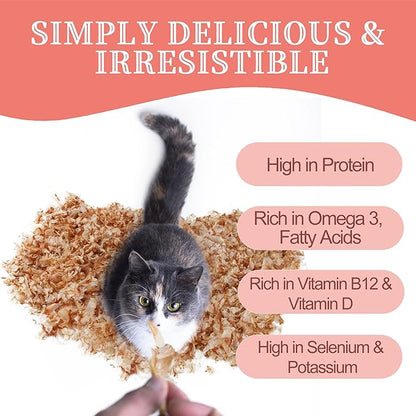 Purrfectpaws Premium Dried Bonito Flakes: Delicious Treats for Dogs &amp; Cats - All-Natural and High in Protein - 4oz Bag