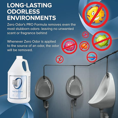 Zero Odor Pro - Commercial Strength Odor Eliminator &amp; Neutralizer, Air Freshener, Room Deodorizer - Strongest Odor Eliminator Trigger Spray, 128oz Refill
