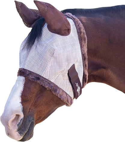 Kensington Signature Fly Mask w/Plush Fleece &amp; Ears w/Forelock Hole Size